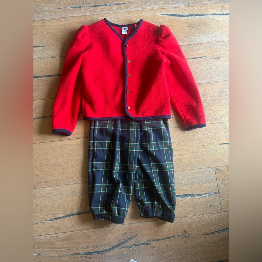 🎀 Vintage Hartstrings Girls Holiday Outfit (made in USA) Size 10 & 12